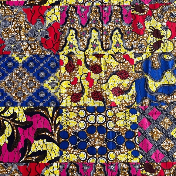 Mixed Print Multicolor Cotton Fabric - Picture 3 of 3